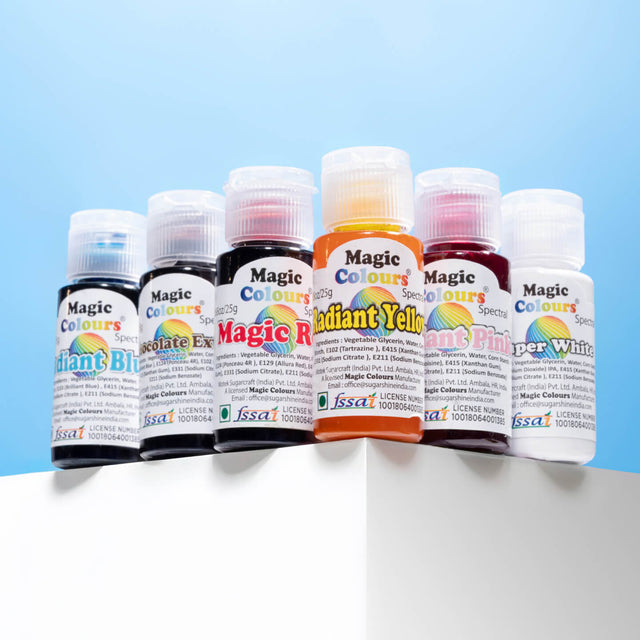 Mini Magic Color Magic Colours Spectral Mini Gel Food Colour Pack of 6 (25ml each)